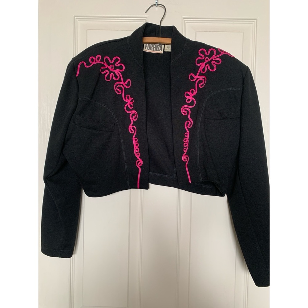 Vintage Forenza Embroidered Bolero Jacket Women’s Size Medium